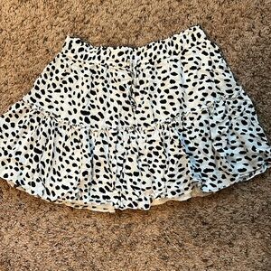 Alelly Women's Summer Cute High Waist Ruffle Skirt